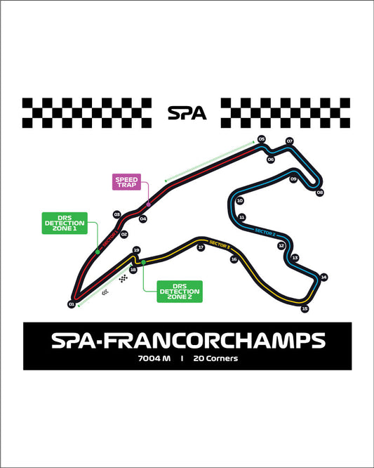 SPA TRACK LAYOUT T-SHIRT