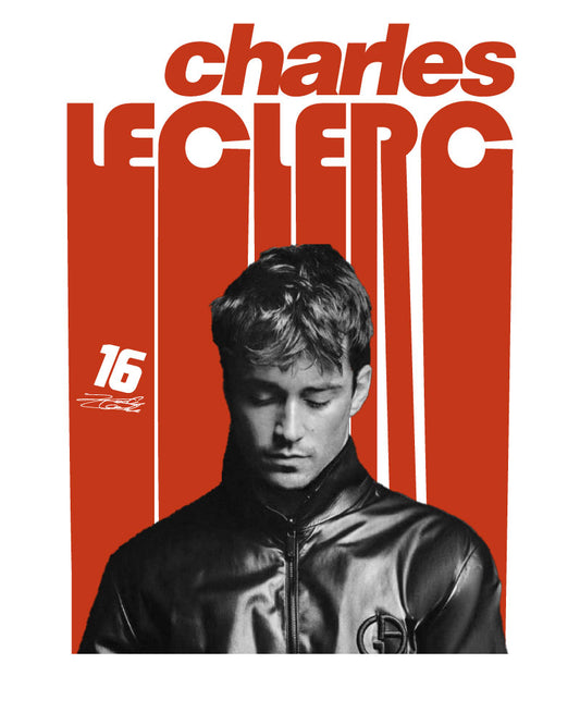 CHARLES LECLERC POSTER T-SHIRT