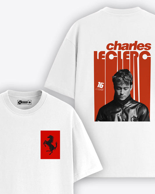 CHARLES LECLERC POSTER T-SHIRT