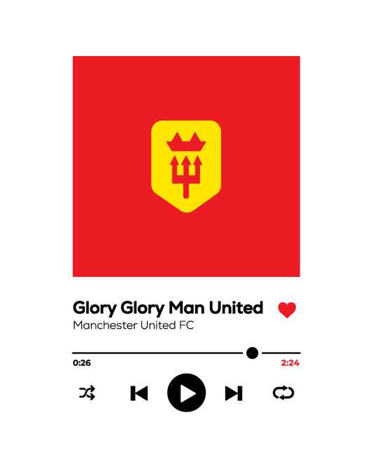 GLORY GLORY MAN UNITED TRACK T-SHIRT