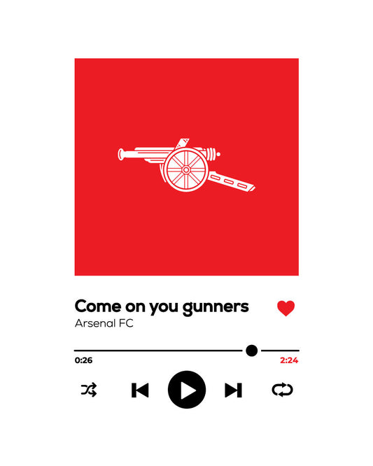 COME ON YOU GUNNERS TRACK T-SHIRT