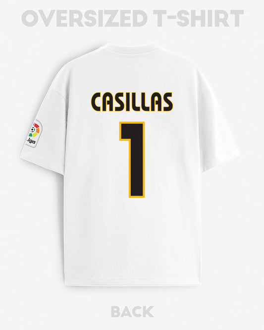 REAL MADRID RETRO JERSEY STYLE T-SHIRT