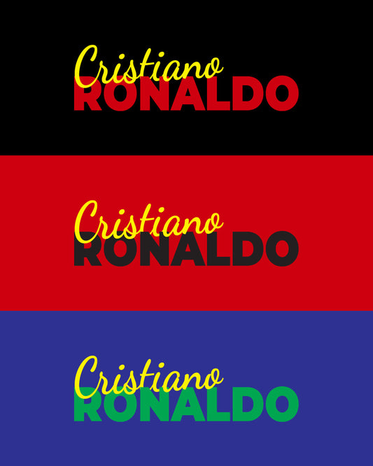 CRISTIANO RONALDO TEXT T-SHIRT