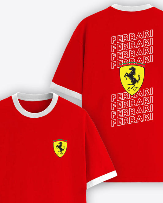 FERRARI TEAM CONTRAST T-SHIRT