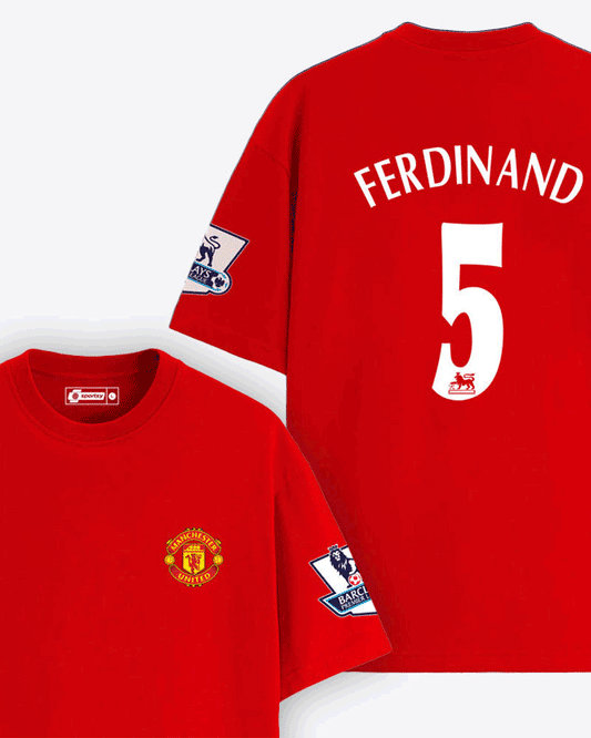 MANCHESTER UNITED RETRO JERSEY STYLE T-SHIRT