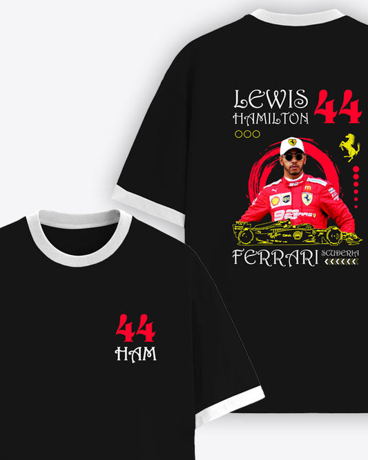 HAMILTON 44 FERRARI ARTWORK CONTRAST T-SHIRT