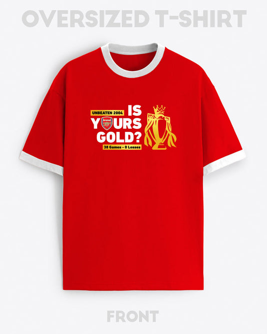 IS YOURS GOLD CONTRAST T-SHIRT