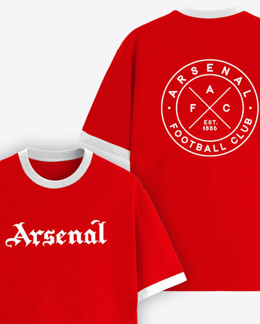 ARSENAL RETRO CREST CONTRAST T-SHIRT