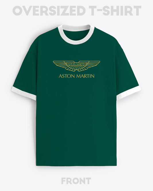 ASTON MARTIN LOGO CONTRAST T-SHIRT