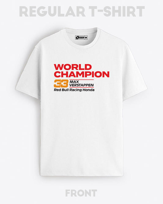 VERSTAPPEN 33 WORLD CHAMPION T-SHIRT