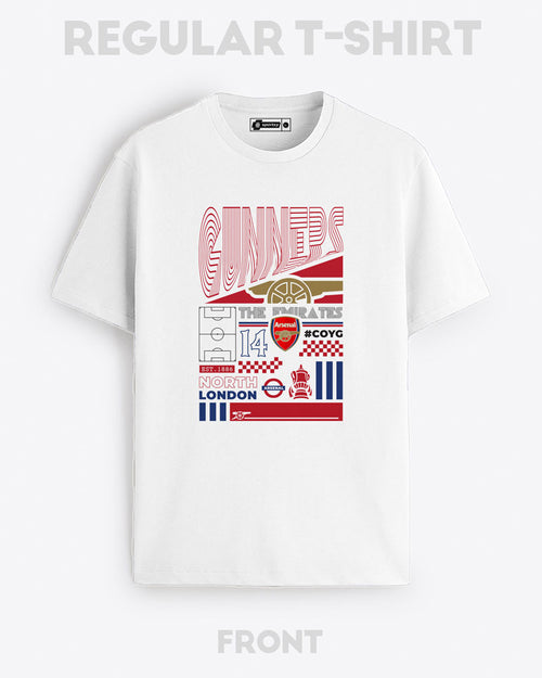 GUNNERS POSTER T-SHIRT