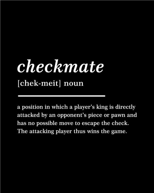 CHECKMATE DEFINITION T-SHIRT