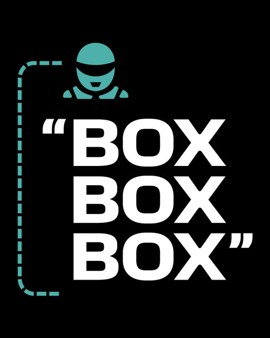 BOX BOX RADIO MESSAGE T-SHIRT