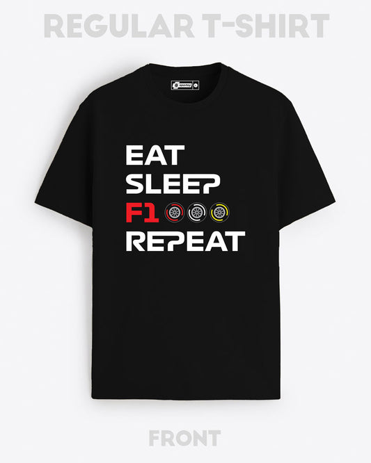 EAT SLEEP F1 REPEAT T-SHIRT