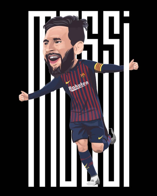 LIONEL MESSI CARTOON T-SHIRT