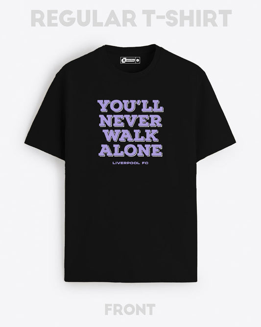 YOU'LL NEVER WALK ALONE PURPLE T-SHIRT