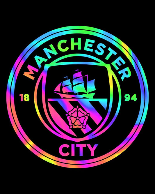 MANCHESTER CITY RAINBOW LOGO T-SHIRT