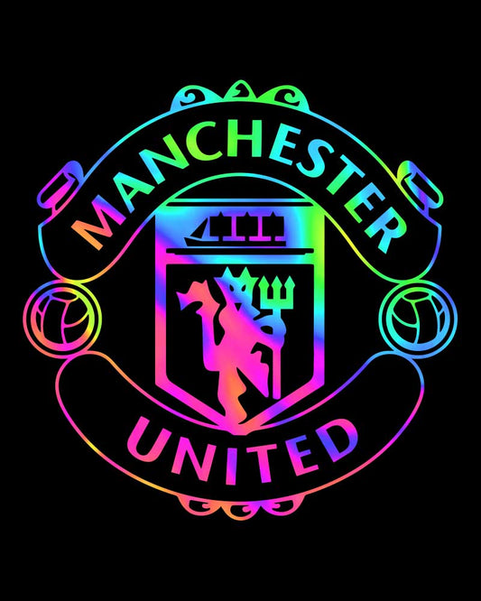 MANCHESTER UNITED RAINBOW LOGO T-SHIRT