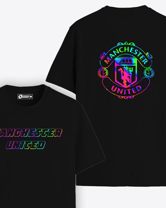 MANCHESTER UNITED RAINBOW LOGO T-SHIRT