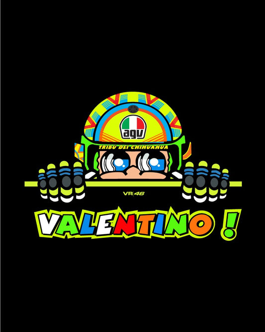 VALENTINO HELMET CARTOON T-SHIRT