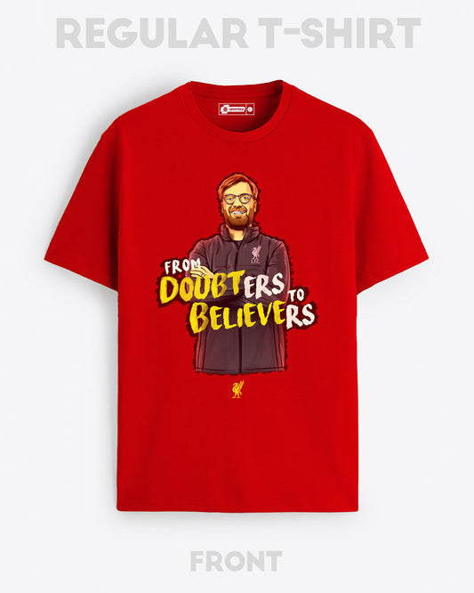 FROM DOUBTERS TO BELIEVERS ARTWORK T-SHIRT