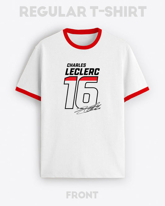 CHARLES LECLERC 16 CONTRAST T-SHIRT