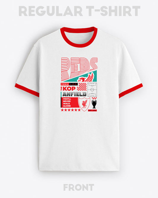 LIVERPOOL POSTER CONTRAST T-SHIRT