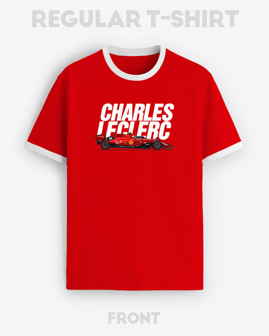 CHARLES LECLERC F1 CAR CONTRAST T-SHIRT