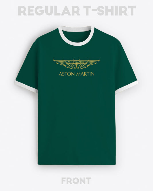 ASTON MARTIN LOGO CONTRAST T-SHIRT